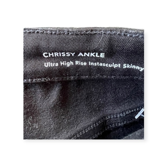 DL1961 Chrissy Ankle pants Jeans Ultra High Rise skinny graphite black 27 - Picture 6 of 11
